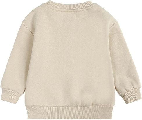 Little Kids Crewneck Pullover Girls Boys Sweatshirt Solid Color Long Sleeve Shirt Comfy Casual Tops Fall Clothes in Saudi Arabia