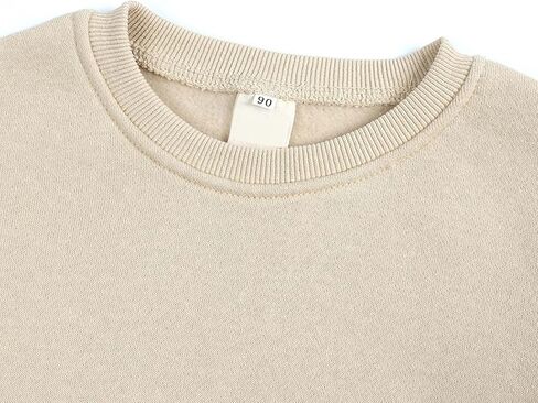 Little Kids Crewneck Pullover Girls Boys Sweatshirt Solid Color Long Sleeve Shirt Comfy Casual Tops Fall Clothes in Saudi Arabia