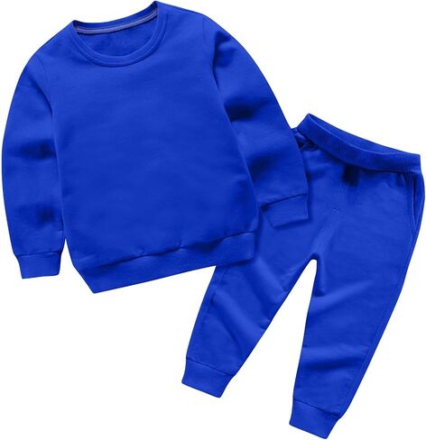 Little Kids Clothes Boys Girls Casual Sweatsuits Crewneck Sweatshirts Jogger Sweatpants Fashion Fall Outfits Sets in Saudi Arabia