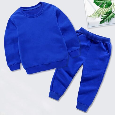 Little Kids Clothes Boys Girls Casual Sweatsuits Crewneck Sweatshirts Jogger Sweatpants Fashion Fall Outfits Sets in Saudi Arabia