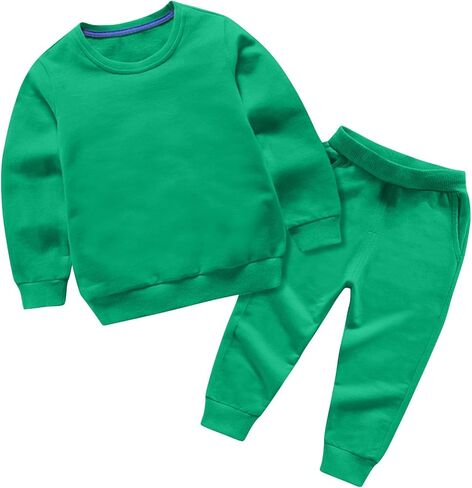 Little Kids Clothes Boys Girls Casual Sweatsuits Crewneck Sweatshirts Jogger Sweatpants Fashion Fall Outfits Sets in Saudi Arabia