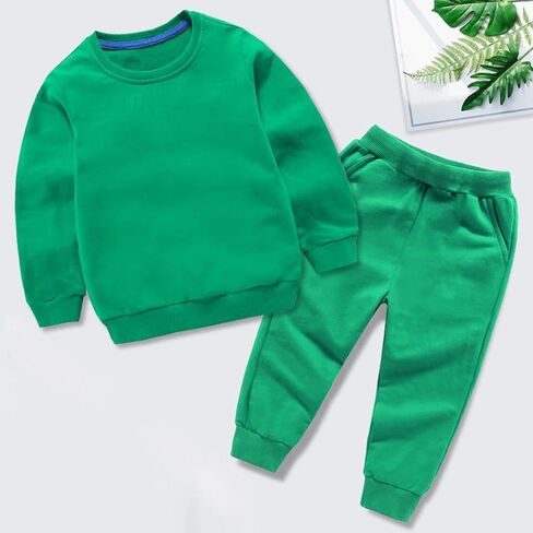 Little Kids Clothes Boys Girls Casual Sweatsuits Crewneck Sweatshirts Jogger Sweatpants Fashion Fall Outfits Sets in Saudi Arabia