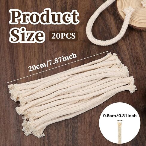 20 pcs 1/4 "مصباح زيت مستدير الفطائر ، فتيل القطن لمصابيح الزيت المصنوعة يدويًا ويكز بديل للزيت مصباح شمعة مصباح كيروسين فانوس in Kuwait