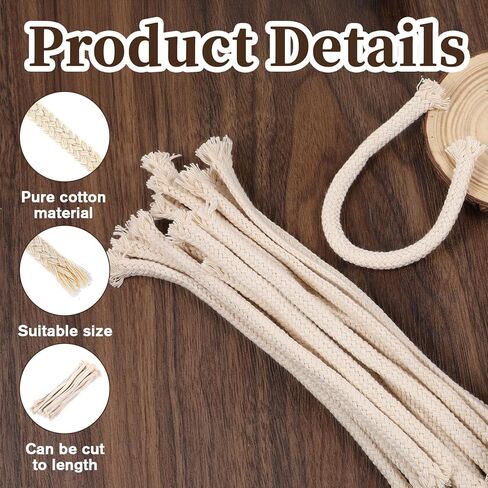 20 pcs 1/4 "مصباح زيت مستدير الفطائر ، فتيل القطن لمصابيح الزيت المصنوعة يدويًا ويكز بديل للزيت مصباح شمعة مصباح كيروسين فانوس in Kuwait