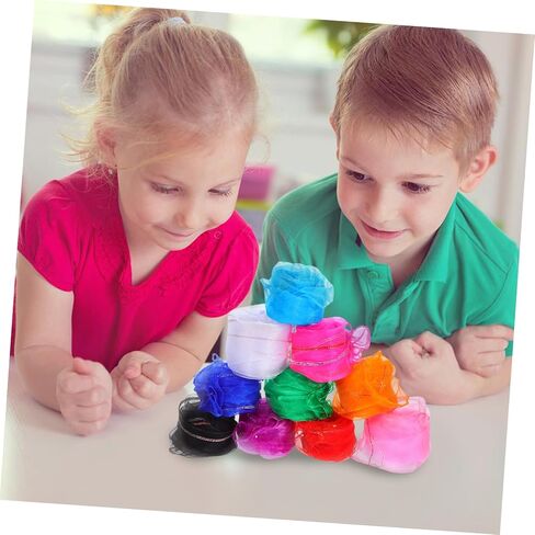 10pcs Dance Scarves for Soft Play Accessories Lightweight Hand Scarves for Preschool Juggling Tricks and Performance Activities in Saudi Arabia