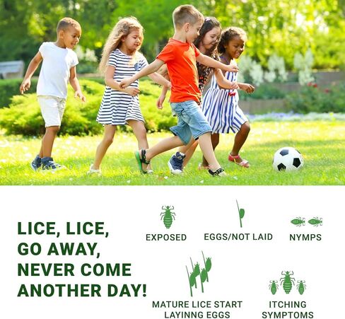 Anti Lice Treatment Shampoo with Neem & Coconut for Lice & Eggs | Relieves Itching From Lice Bite & Prevents Re-infestation | Painless Lice Removal | Safe For Children | 50 ml in Kuwait