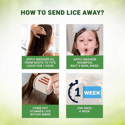 Anti Lice Treatment Shampoo with Neem & Coconut for Lice & Eggs | Relieves Itching From Lice Bite & Prevents Re-infestation | Painless Lice Removal | Safe For Children | 50 ml in Kuwait