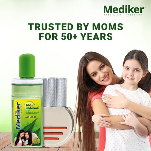 Anti Lice Treatment Shampoo with Neem & Coconut for Lice & Eggs | Relieves Itching From Lice Bite & Prevents Re-infestation | Painless Lice Removal | Safe For Children | 50 ml in Kuwait