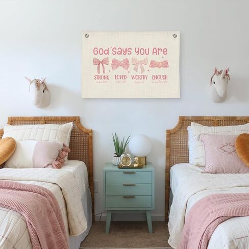 Blue Dorm Decor, Coastal Cowgirl Canvas Banner, Coastal Cowgirl Room Decor, Cowgirl Bedroom Decor, Western Room Decor for Teen Girls, East Coast Wall Hanging Banner Flag in Saudi Arabia
