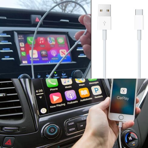 3 Pack Car Carplay Cable for iPhone 15 USB A to USB C Cable for iPhone 15 Pro Max 15 Plus for Carplay Cord, iPad 4C USB C Cable 10th Gen iPad Pro iPad Air 5th 4th Mini 6th Gen Car Charger Cable Cord in Saudi Arabia