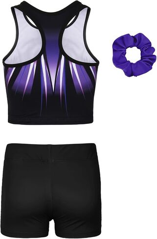 MODAFANS Gymnastics Leotards for Girls With Shorts Tumbling Dance Unitards Biketards Activewear in Kuwait