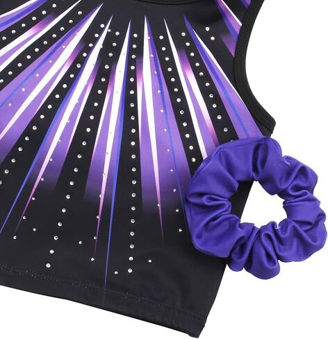 MODAFANS Gymnastics Leotards for Girls With Shorts Tumbling Dance Unitards Biketards Activewear in Kuwait