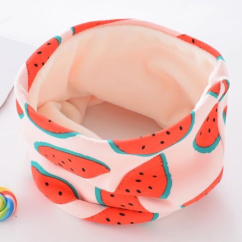 3PCS Baby Cotton Neck Warmer - Soft Cartoon-Themed Kids Scarf for Outdoor Comfort and Festive Winter Warmth in Saudi Arabia