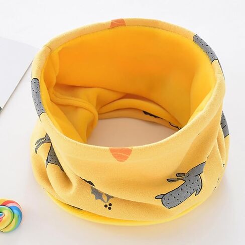 3PCS Baby Cotton Neck Warmer - Soft Cartoon-Themed Kids Scarf for Outdoor Comfort and Festive Winter Warmth in Saudi Arabia