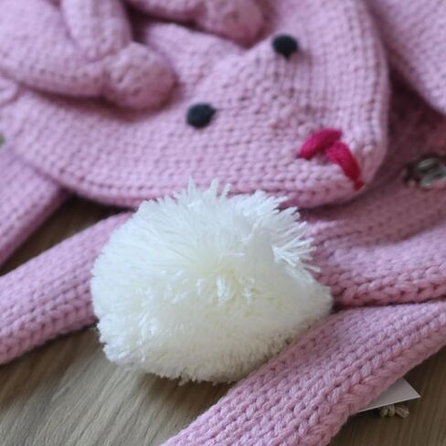 Kids Animal Character Double-Layer Knitted Scarf - Fun Critter Design for Children All Ages in Saudi Arabia