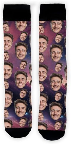 Sockologie Custom Novelty Face Socks: Funny, Personalized Gifts for Men, Women, Dog, and Cat Lovers - US Customized & Shipped in Saudi Arabia