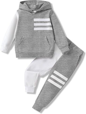 Size 2-6 Years Toddler Boys Clothes Hoodie Sweatsuits and Pants 2-Piece Boys Fashion Fall Winter Outfits Set in Saudi Arabia