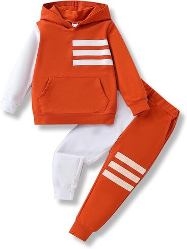 Size 2-6 Years Toddler Boys Clothes Hoodie Sweatsuits and Pants 2-Piece Boys Fashion Fall Winter Outfits Set in Saudi Arabia