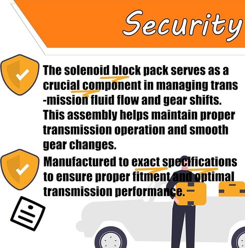 لـ 62TE MAIN TRANSMISSE Solnoid Assembly Pack متوافق مع Chrysler و Dodge 2007 Up Respion# 68376696AA 5078709AB 05078709AA 05078709AB in Kuwait
