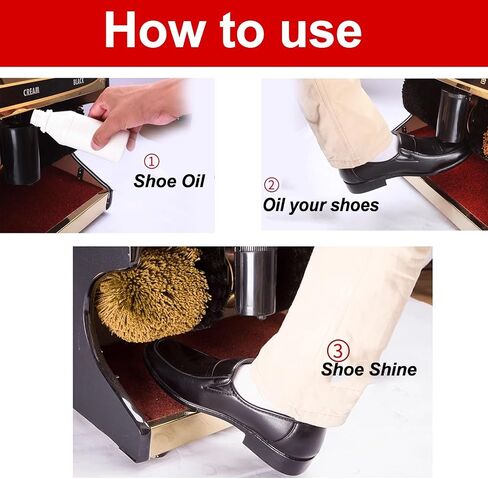 Automatic Electric Shoe Polisher with Anti-Burn Motor, Smart Sensing Technology, Fully Automatic Cleaning Machine for Home, Hotel, and Office Use (Black) in Saudi Arabia