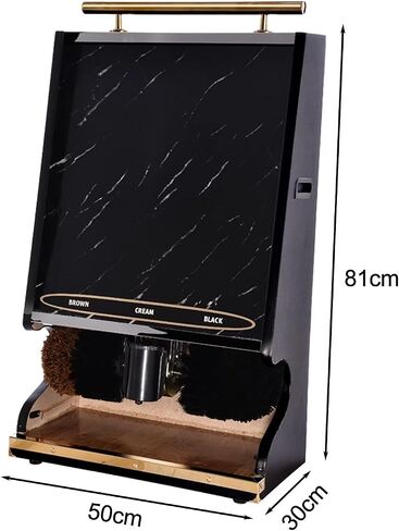 Automatic Electric Shoe Polisher with Anti-Burn Motor, Smart Sensing Technology, Fully Automatic Cleaning Machine for Home, Hotel, and Office Use (Black) in Saudi Arabia