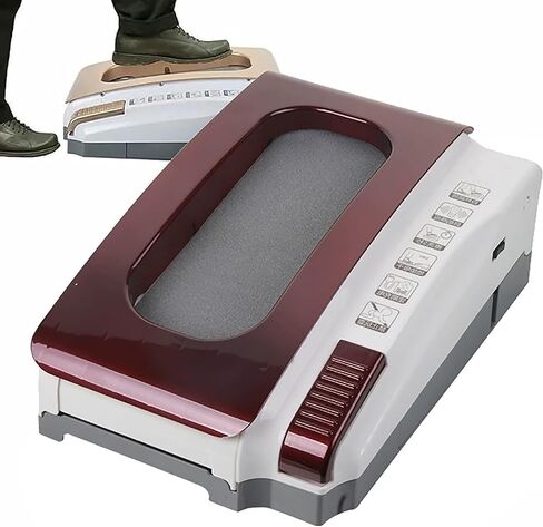 Shoes Cleaner Polisher,Rechargeable Entrance Shoe Brush,Fully Automatic Sole Cleaning Machine, Waterless Shoe Cleaner,for Home/Hotel Entrance Hall/Sales Center(Red) in Saudi Arabia