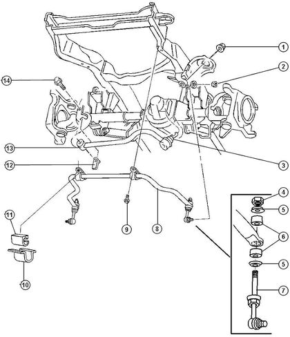 Mopar 5203 8851, Suspension Stabilizer Bar Bushing in Saudi Arabia
