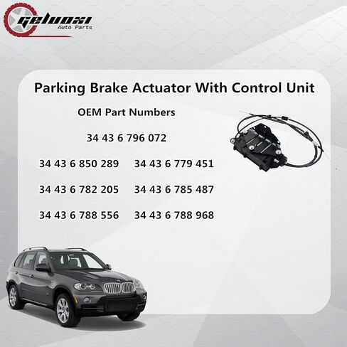 Geluoxi 34436850289 مشغل فرامل الانتظار مع استبدال وحدة التحكم لعام 2007-2014 BMW E70 X5 E71 X6 الجزء# 34436779451 34436782205 in Saudi Arabia