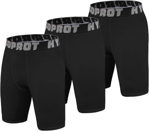 HYCOPROT Youth Boys' Compression Shorts, Performance Athletic Base Layers Sports Underwear for Basketball Football in Saudi Arabia