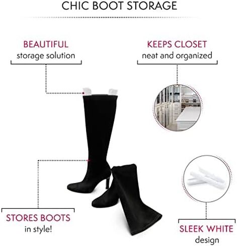 Bag-a-Vie Tall Boot Shapers For Women - Easy Glide Boot Stand-Up Inserts in Saudi Arabia