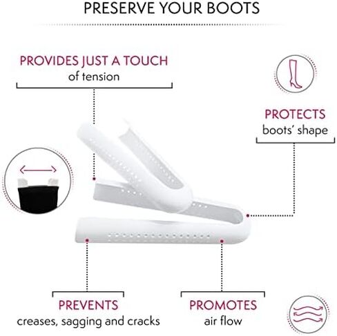 Bag-a-Vie Tall Boot Shapers For Women - Easy Glide Boot Stand-Up Inserts in Saudi Arabia
