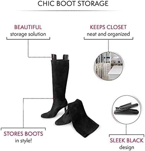 Bag-a-Vie Tall Boot Shapers For Women - Easy Glide Boot Stand-Up Inserts in Saudi Arabia