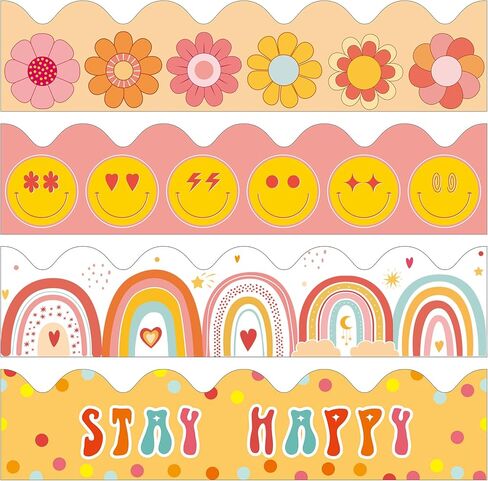 65 Feet Rainbow Welcome Message Theme Classroom Bulletin Board Border Bulletin Board Border Teacher Summer Classroom Decoration Home School in Kuwait