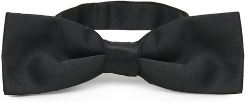 tiemart Black Slim Band Collar Bow Tie in Saudi Arabia