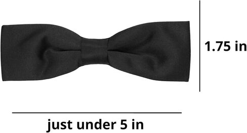 tiemart Black Slim Band Collar Bow Tie in Saudi Arabia