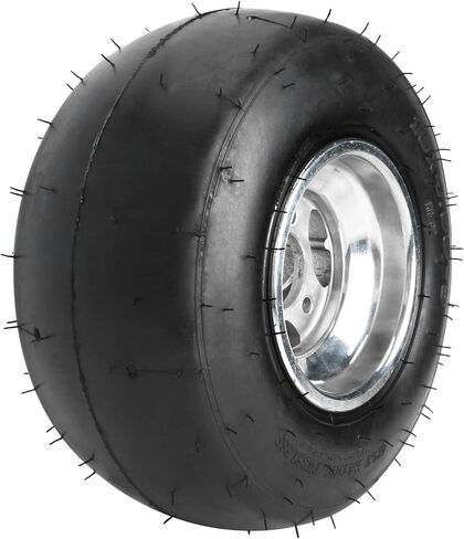 4pcs 5 "بوصة GO KART عجلات Slick Front 10x4.50x5 10x4.5-5 10x4.50-5 إطارات وحافات 3 نمط الترباس ، تباعد 50 مم للسباق دريفت Trike Mini Bike atv رباعي العربات العربات العربات العرب in Saudi Arabia
