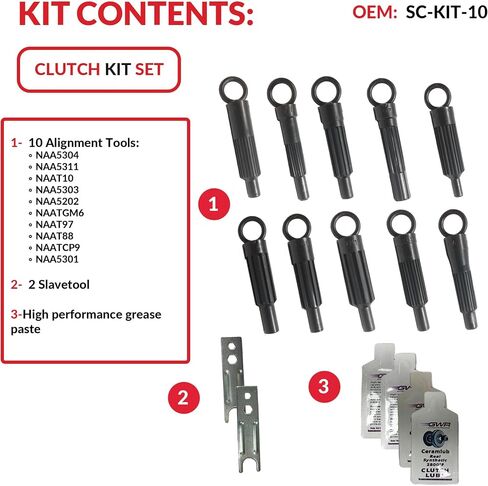 SOUTHEASTCLUTCH Transmission Clutch Alignment Tool Compatible 10 of The Most Popular Sizes to fit a Wide Range of aplications | 10, 14, 20, 21, 23, 24, 26 splines in Saudi Arabia