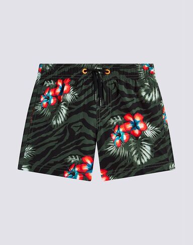 Boys Elastic Waist Boardshort, Swim Trunks Sized by Age in Saudi Arabia