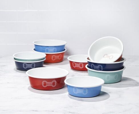 Le Creuset Enamel on Steel Large Dog Bowl, 6 Cups, Dark Blue in Saudi Arabia