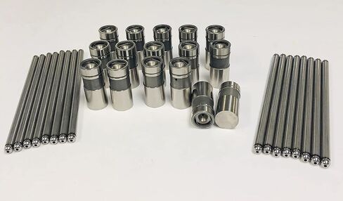 Hydraulic flat tappet lifters & push rods compatible with 1965-2001 Ford V8 Small Block 289 302 (Push Rod Length 6.804") in Saudi Arabia