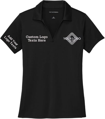 INK STITCH Women Lk398 Custom Embroidery Add Logo Texts Staff Performance Polo Shirts in Kuwait