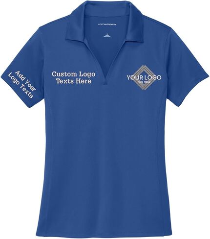 INK STITCH Women Lk398 Custom Embroidery Add Logo Texts Staff Performance Polo Shirts in Kuwait