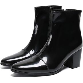 Santimon Mens Boots عرضة براءة اختراع غير رسمية تشيلسي بوتس حذاء على جانب أحذية العجل المتوسطة للرجال in Kuwait