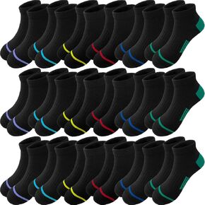 Bemeol Boys Socks 18 Pairs Boy Ankle Socks Soft Athletic Running Sports Low Cut Breathable Casual Sock for Little Big Kids in Saudi Arabia