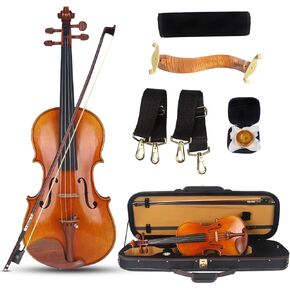 AKLOT Violin Outfit 4/4 Full Size, Spruce Violin and Ebony Fittings, for Professional, with Bow, Rosin, Backpack Strap, Carrying Case in Kuwait