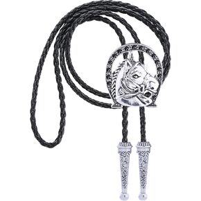 Jeilwiy Horseshoe Bolo Tie for Men Rhinestone Bucking Horse Bolo Tie Women Western Bolero Tie Cowboy Neckties in Kuwait