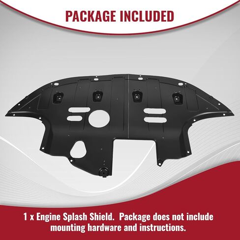Hecasa Front Engine Splash Shield متوافق مع 2017-2020 Hyundai Elantra 2.0L حماية محرك تحت غطاء الاستبدال الأسود البلاستيكي لـ 29110F3100 29110-F2100 HY1228201 HY1228187 in Saudi Arabia