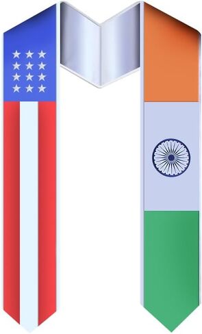 USA and International Flag Graduation Stole Sash for International Graduation in Kuwait