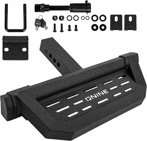 خطوة عوائق أسود في الملمس مع قفل العوائق وملاءمة الاستقرار 2 "، واقي المصد الخلفي ، ودرع عوائق in Kuwait