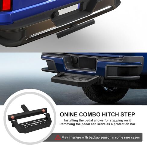 خطوة عوائق أسود في الملمس مع قفل العوائق وملاءمة الاستقرار 2 "، واقي المصد الخلفي ، ودرع عوائق in Kuwait